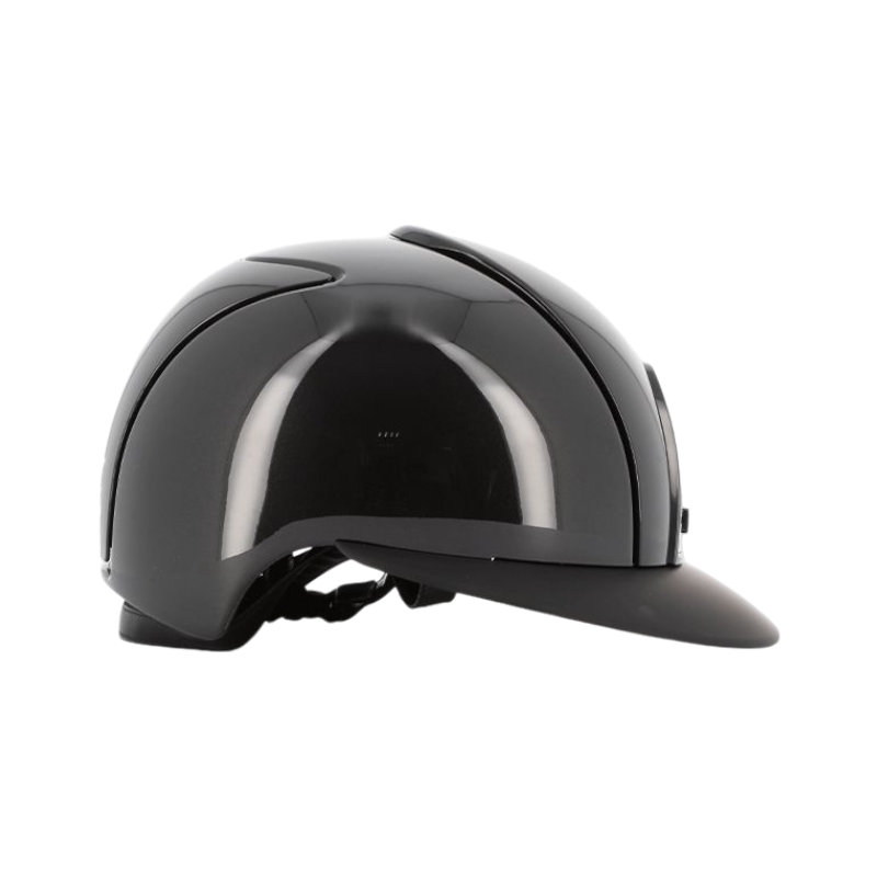 KEP - Cromo 2.0 Shine black riding helmet with matte polo visor 