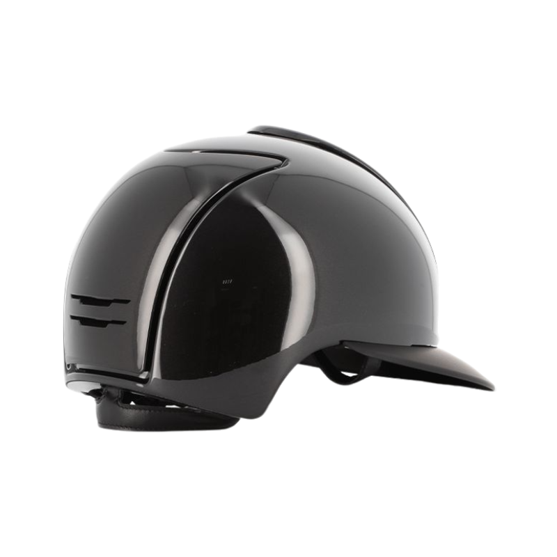 KEP - Cromo 2.0 Shine black riding helmet with matte polo visor 