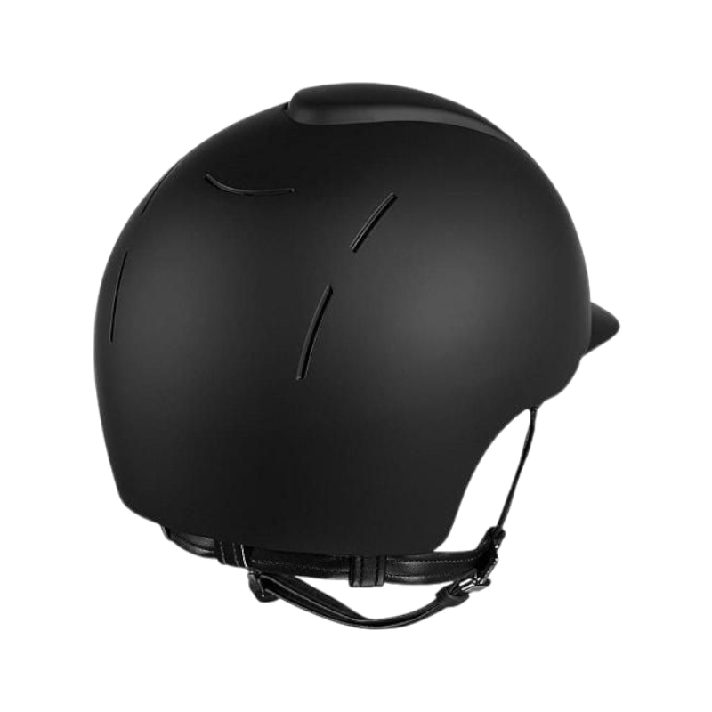 KEP - Smart matt black riding helmet with standard visor