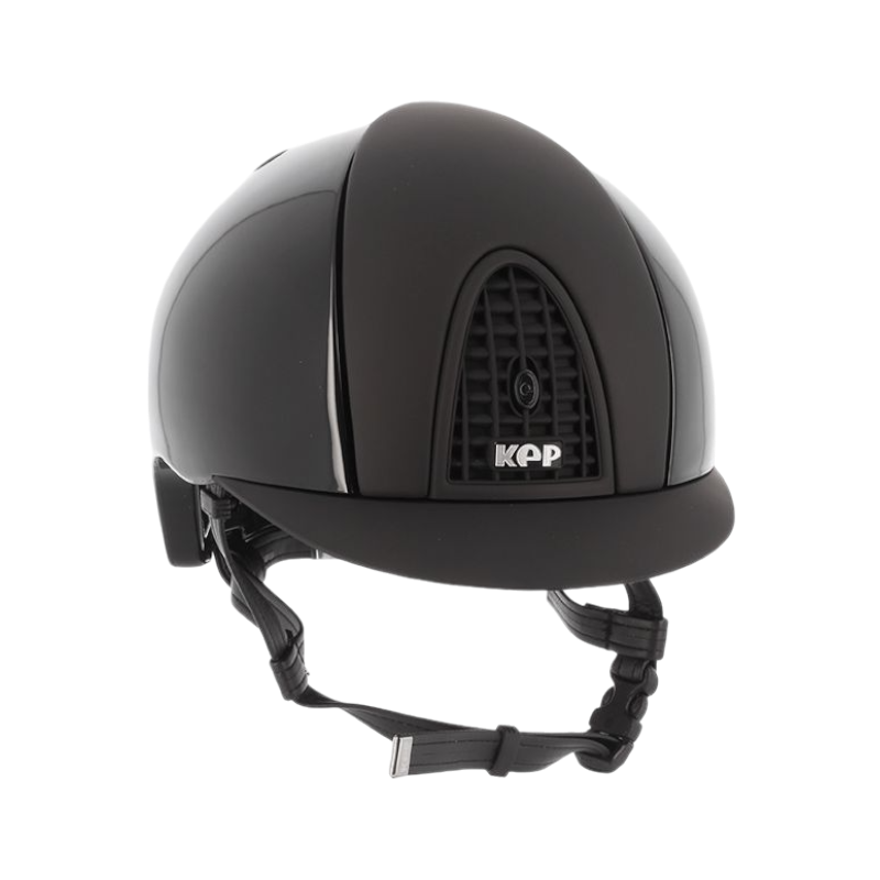 KEP - Casque personnalisé Cromo Polish noir/ détails opaques