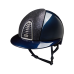 KEP - Cromo 2.0 Limited Edition Shine Glitter Blue Polo Visor Riding Helmet | - Ohlala