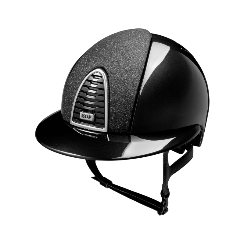 KEP - Cromo 2.0 equestrian helmet limited edition Shine Star black visor polo 