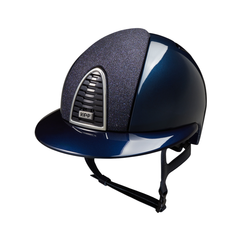 KEP - Cromo 2.0 riding helmet limited edition Shine Star blue visor polo 
