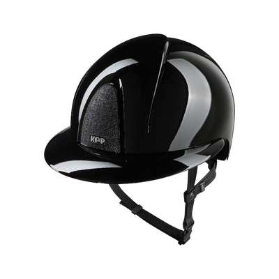 KEP - Smart Nova Metal Polish black Star black polo visor riding helmet | - Ohlala