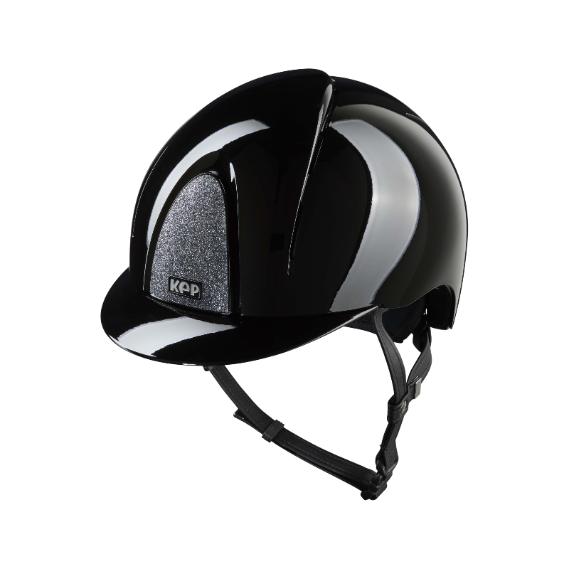 KEP - Smart Nova Metal Polish black Star silver standard visor riding helmet | - Ohlala