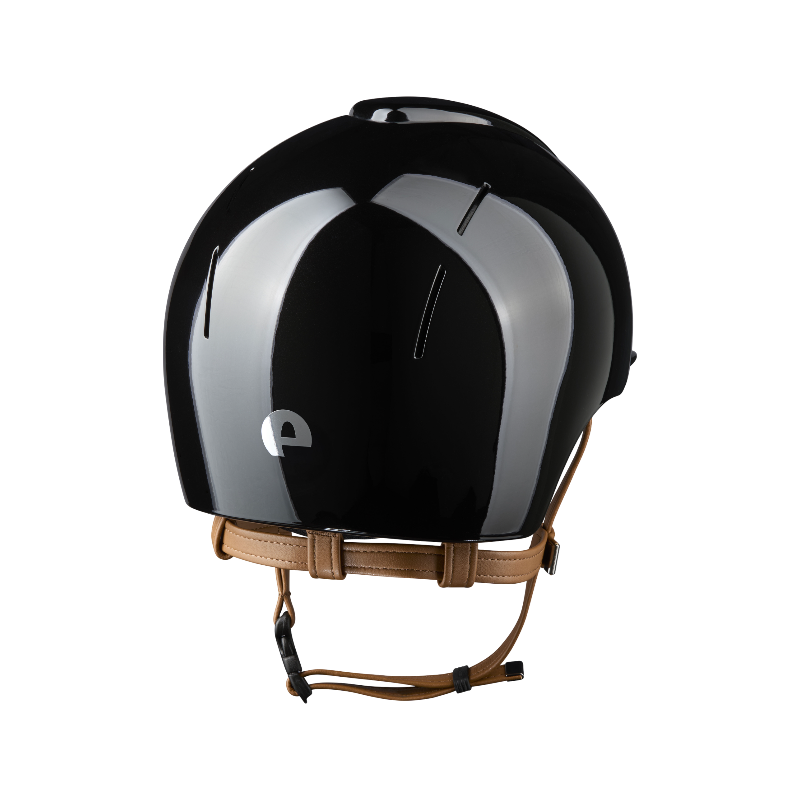 KEP - Casque d'équitation Smart Nova Metal Polish black visière standard jugulaire beige | - Ohlala