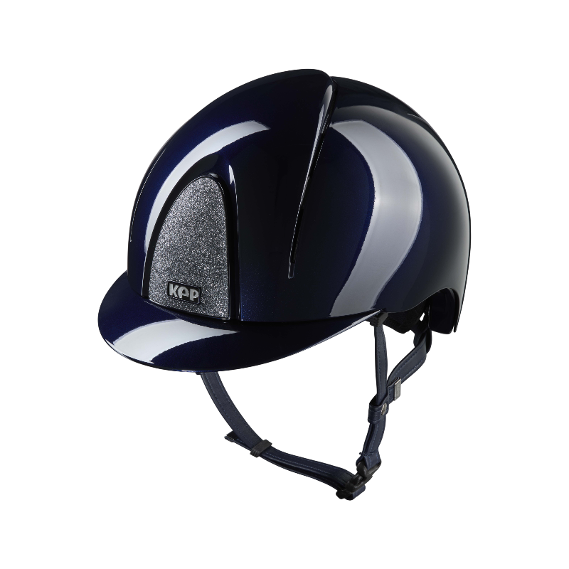 KEP - Reithelm Smart Nova Metal Polish blue Star silver Standardvisier | - Ohlala