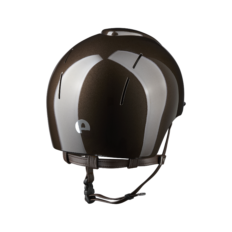 KEP - Kask jeździecki Smart Nova Metal Polish brązowy daszek standard | - Ohlala