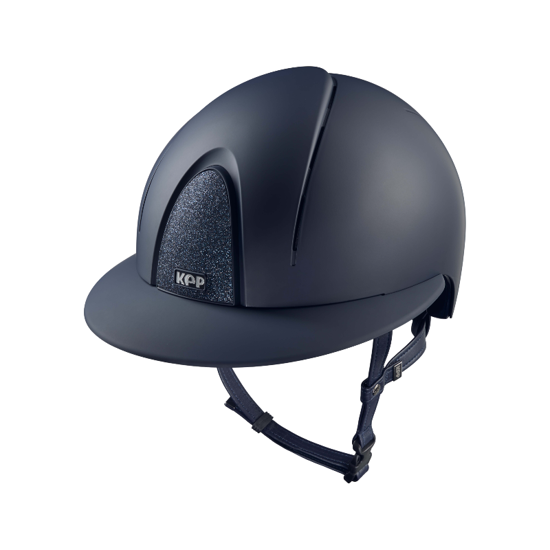 KEP - Smart Nova Textile Riding Helmet Blue Star blue polo visor | - Ohlala