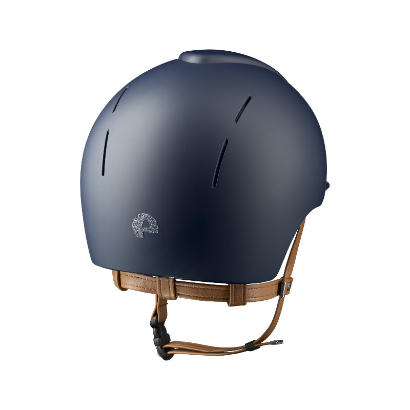 KEP - Smart Nova Textile Blue Star silver riding helmet standard visor beige chin strap | - Ohlala