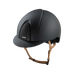 KEP - Smart Nova Textile Riding Helmet black Star black standard visor beige chin strap | - Ohlala