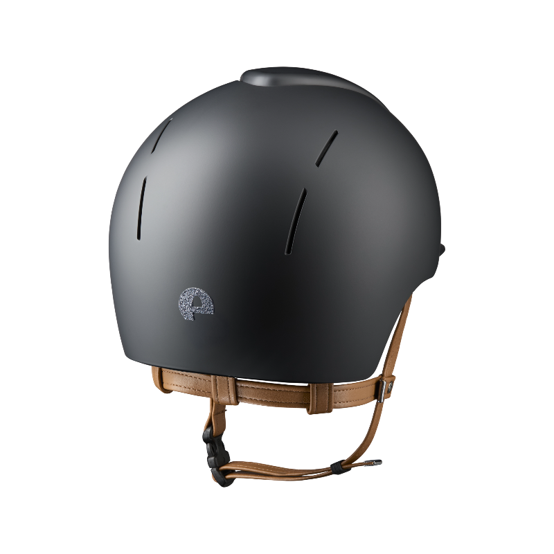 KEP - Kask jeździecki Smart Nova Textile black Star silver daszek standardowy zapięcie beżowe | - Ohlala