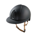 KEP - Smart Nova Textile black polo visor beige chin strap riding helmet | - Ohlala