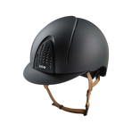 KEP - Reithelm Smart Nova Textile black Standardvisier beige Kinnriemen | - Ohlala
