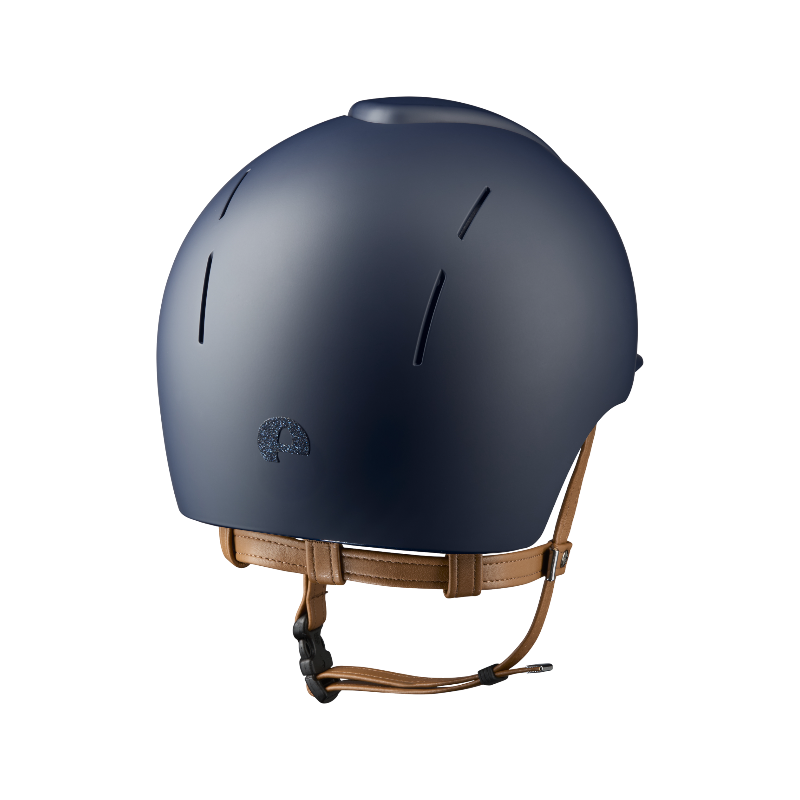 KEP - Smart Nova Textile blue Star blue standard visor beige chin strap riding helmet | - Ohlala