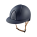 KEP - Smart Nova Textile blue Star silver polo visor beige chin strap riding helmet | - Ohlala
