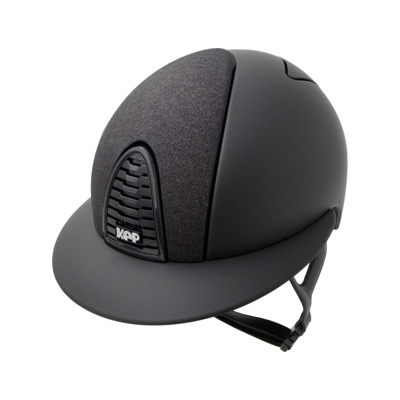 KEP - Casque d'équitation Cromo 2.0 édition limitée Star black visière polo | - Ohlala