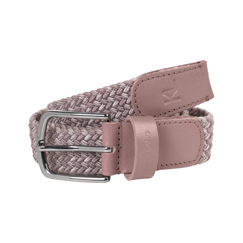 Kingsland - KLLeslie Elastic Braided Belt Brown Iron