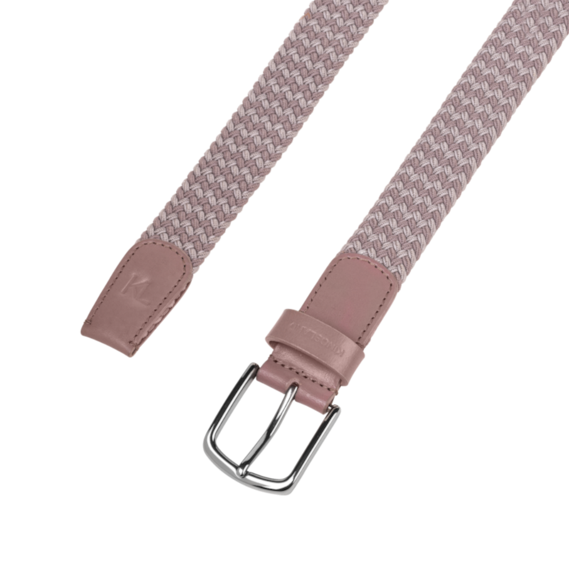 Kingsland - KLLeslie Elastic Braided Belt Brown Iron