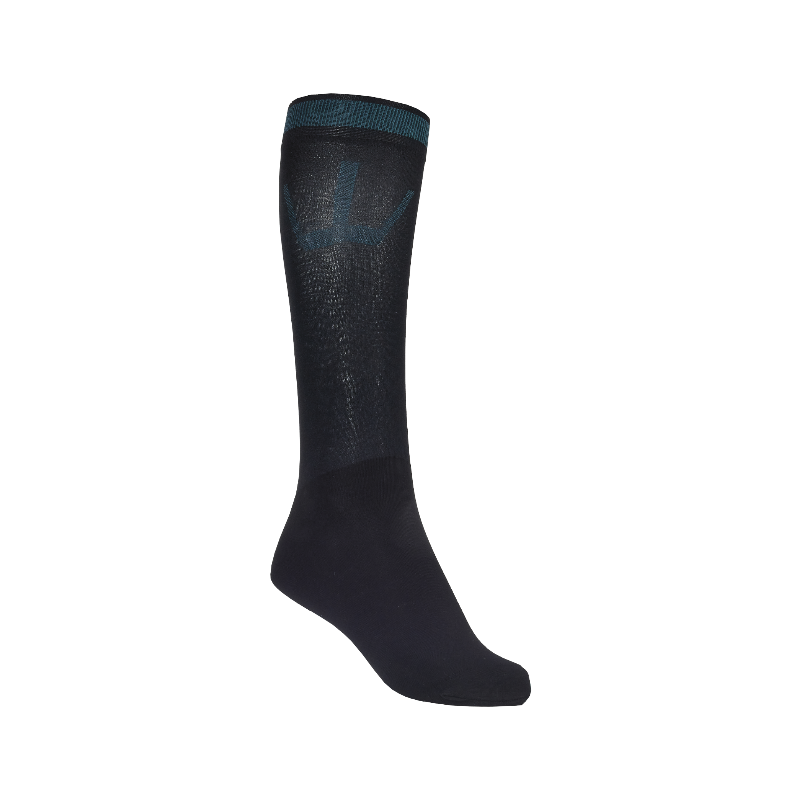 Kingsland - KLNico equestrian socks navy/ green june bug x2 