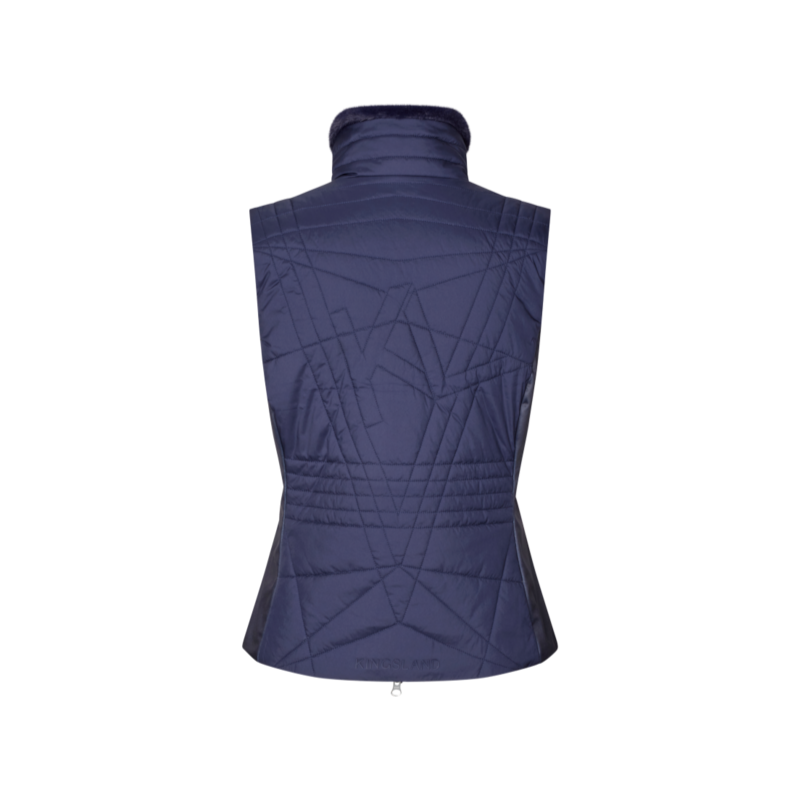 Kingsland - KLAlba Women's Short-Sleeve Riding Puffer Jacket Evening Blue