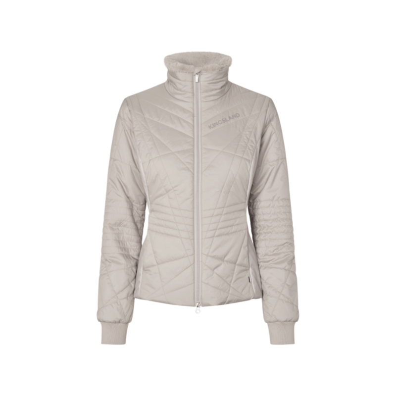 Kingsland - Women's Long-Sleeve Riding Puffer Jacket KLAlba Beige Dove