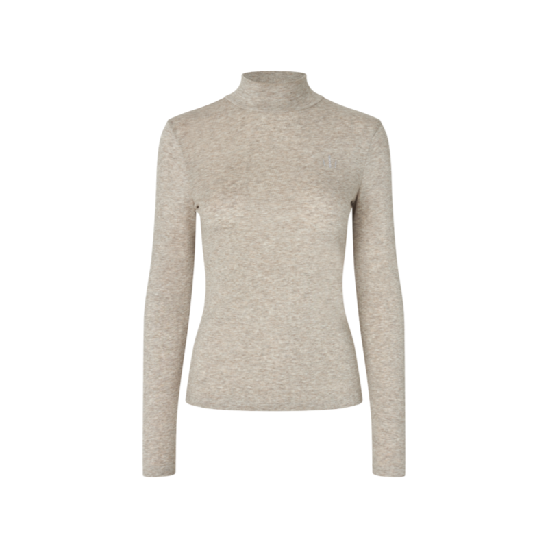 Kingsland - KLAbigail Women's Roll-Neck Jumper Beige Marl