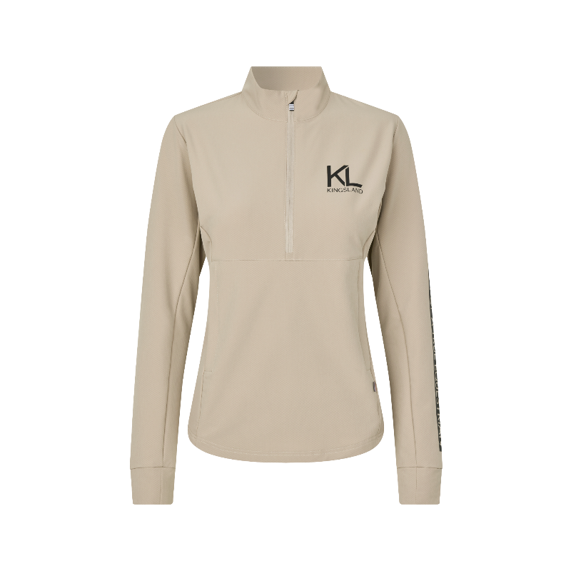 Kingsland - Women's long sleeve fleece pull KLNessa beige cobblestone 