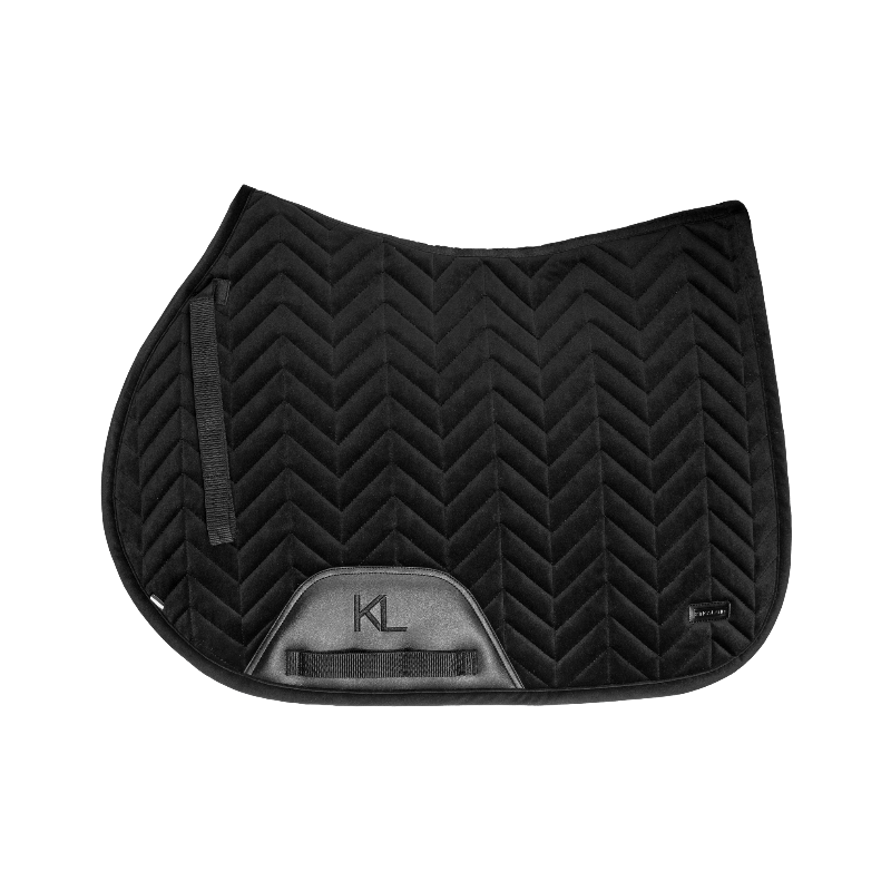Kingsland - Tapis de selle KLVigga velvet noir
