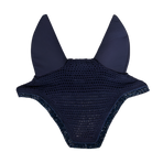 Kentucky Horsewear - Czapka przeciwhałasowa dla konia Wellington Glitter Stone granatowa | - Ohlala