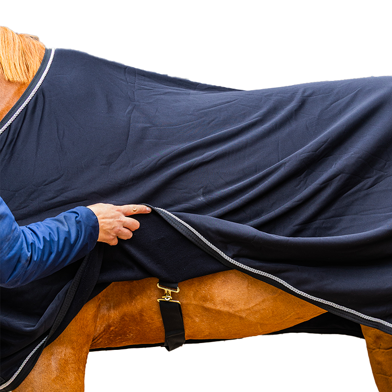 Kentucky Horsewear - Couverture polaire de présentation Prize Giving Cooler marine | - Ohlala