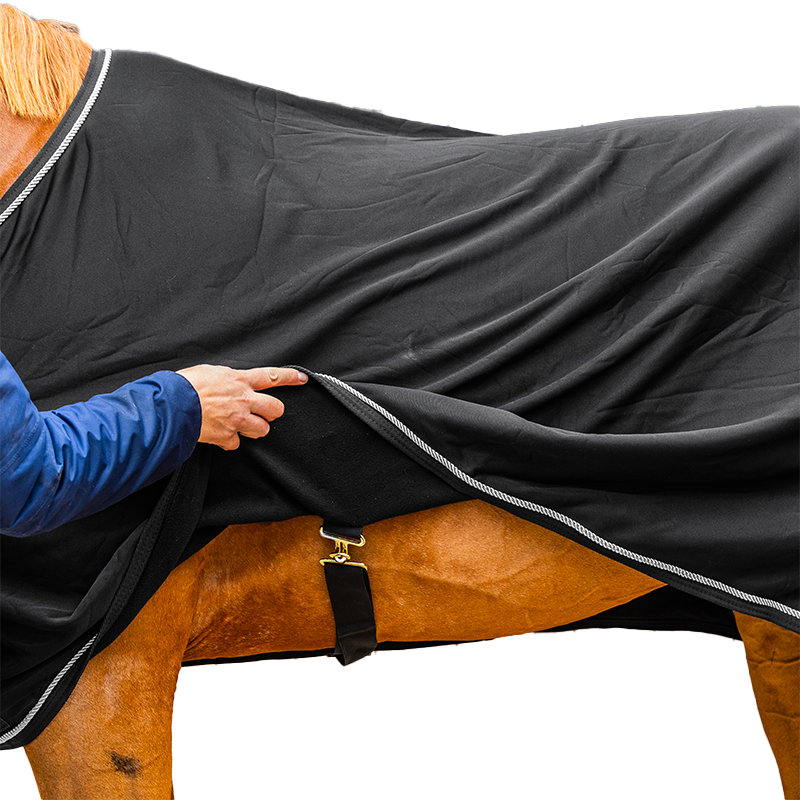 Kentucky Horsewear - Fleece-Präsentationsdecke Prize Giving Cooler schwarz | - Ohlala