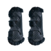 Kentucky Horsewear - Offene Gamaschen veganes Lammfell schwarz Bamboo Elastique schwarz x2 | - Ohlala