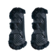 Kentucky Horsewear - Guêtres ouvertes mouton noir vegan Bamboo Elastique noir x2 | - Ohlala
