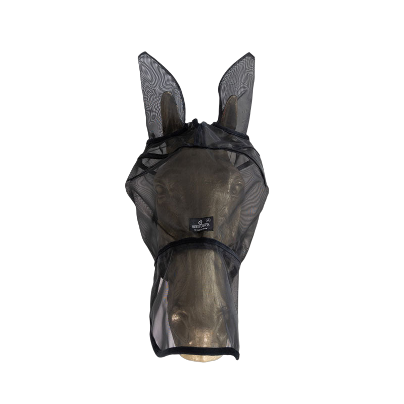 Kentucky Horsewear - Masque anti-mouches Classic avec oreilles et nez noir | - Ohlala