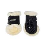 Kentucky Horsewear - Elastischer Fesselschutz Lammfell hoch schwarz | - Ohlala