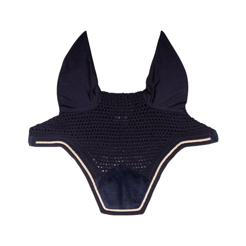 Kentucky Horsewear - Pferdebonnet Wellington Velvet dark navy | - Ohlala