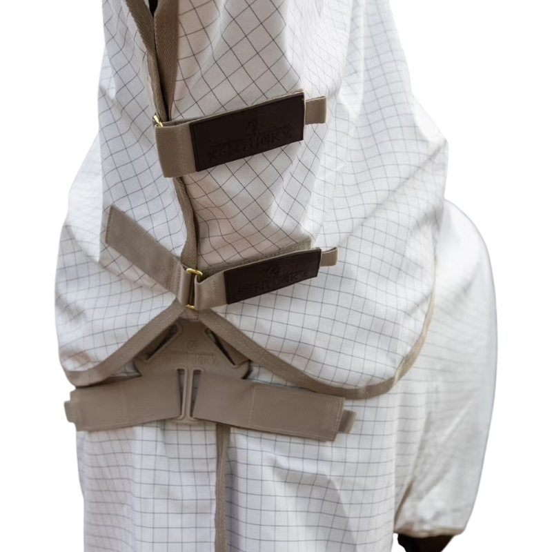 Kentucky Horsewear - Derka przeciw owadom Sweet Itch Fly Comfort biała | - Ohlala