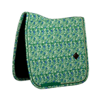 Kentucky Horsewear - Dressuurpad Velvet Printing paisley garden groen/marine | - Ohlala