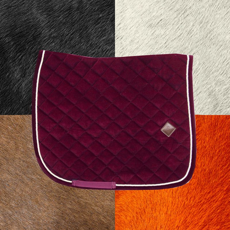 Kentucky Horsewear - Tapis de dressage Corduroy Bordeaux | - Ohlala