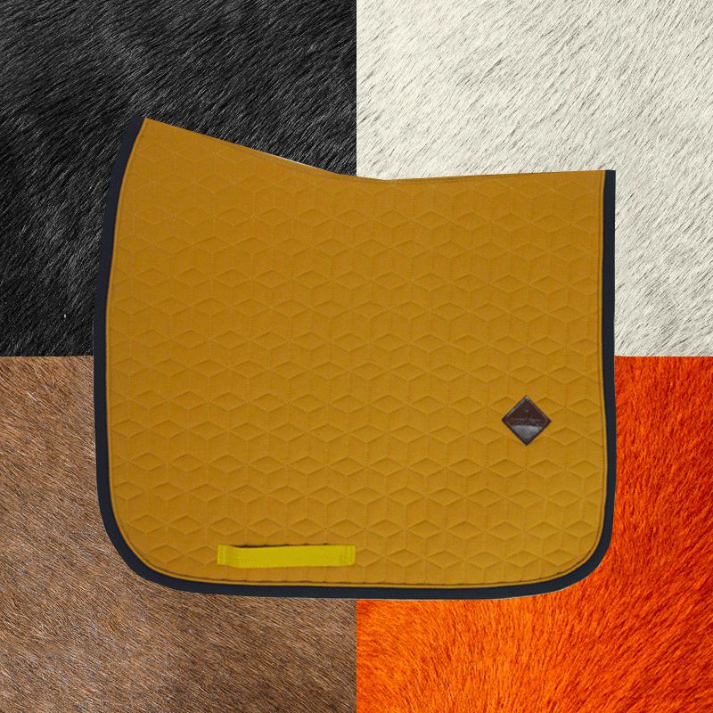 Kentucky Horsewear - Tapis de dressage Softshell moutarde | - Ohlala