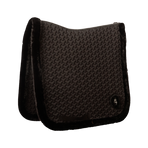 Kentucky Horsewear - Braided faux fur dressage saddle pad black | - Ohlala
