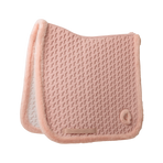 Kentucky Horsewear - Braided faux fur dressage saddle pad dusty rose | - Ohlala