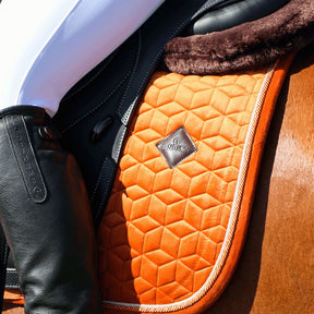 Kentucky Horsewear - Tapis de dressage Velvet Orange | - Ohlala