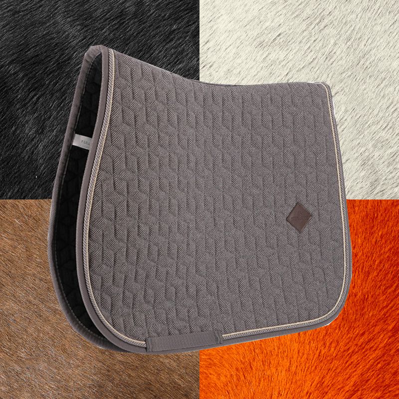 Kentucky Horsewear - Tapis de selle Laine gris | - Ohlala