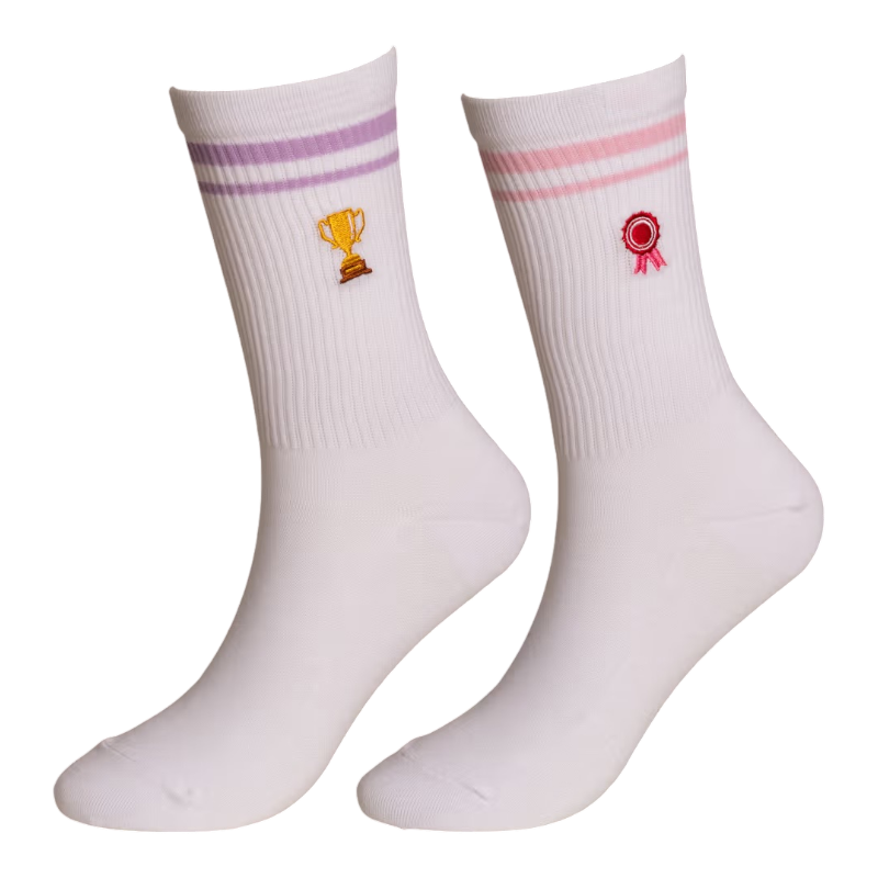 Kentucky Horsewear - White Ribbon/Cup Riding Socks x2 | - Ohlala