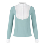 Kentucky Horsewear - レディース 長袖 競技用ポロシャツ Heritage Air ダスティブルー | - Ohlala