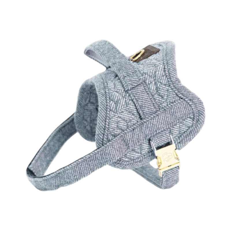 Kentucky Dogwear - Body safe Wool dog harness sky blue