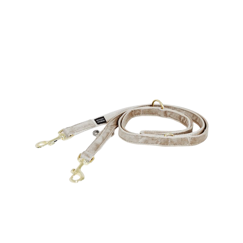 Kentucky Dogwear - Velvet dog leash 2m beige