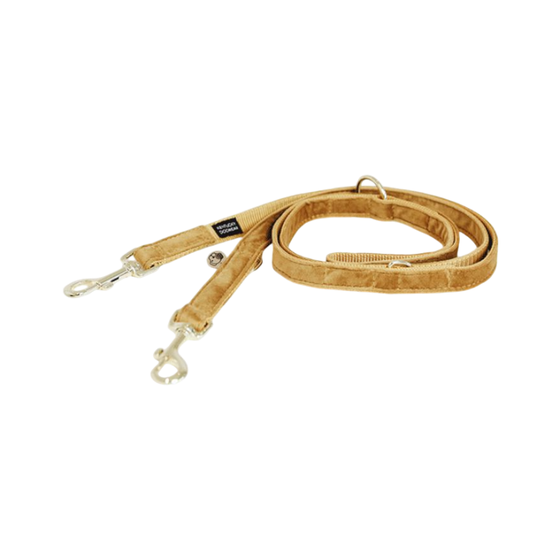 Kentucky Dogwear - Velvet dog leash 2m mustard
